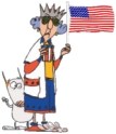 Maxine-with-flag